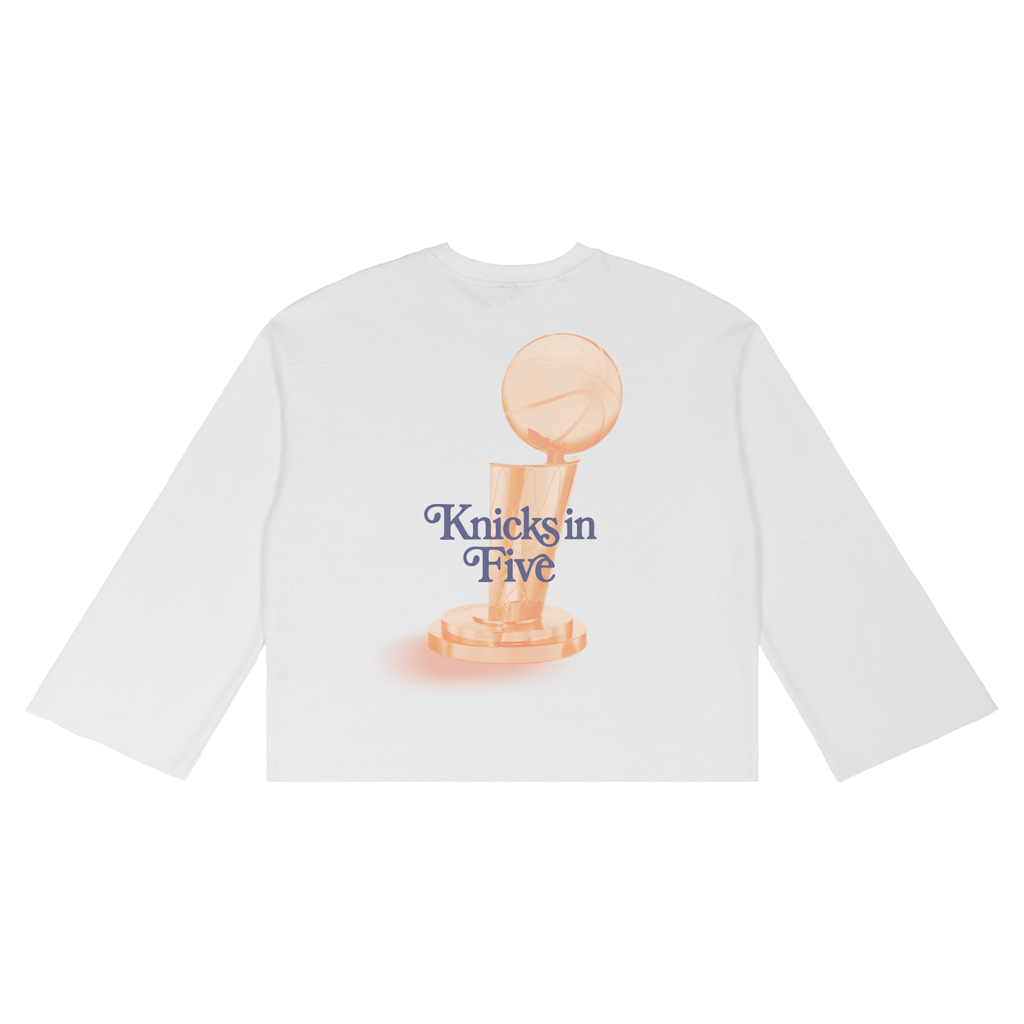 Jesus is Alive Knicks in Five Waffle Raw Edge T-Shirt